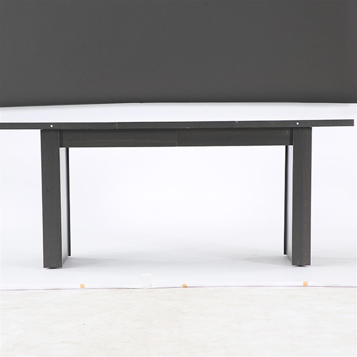 Demi Bonn 70" Rectangular Kitchen Table for 6 People, Modern Dining Table for Dining Room, Home Office, Living Room Furniture, Black