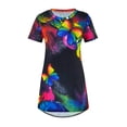 thumbnail image 3 of FASHIONWT Women Cotton Summer Round Neck Graphic Short Sleeve Casual T-shirt, 3 of 4