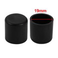 thumbnail image 2 of Unique Bargains 19mm Inner Diameter Chair Leg Floor Protectors Table Feet Tips Covers Caps 20pcs, 2 of 2