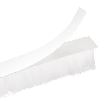 

Uxcell 26ft L x 0.3 W x 0.5 H White Self-Adhesive Seal Weather Stripping Brush 2 Pack