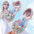 thumbnail image 1 of Sandalias de Disney para niñas, zapatos de princesa Elsa Frozen 2, zapatos de cristal para niñas pequeñas, zapatos de tacón alto para niños, zapatos de espectáculo de pasarela, plantilla de 30 19,6 CM zhangmengya CONDUJO, 1 of 2