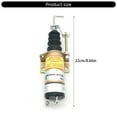 thumbnail image 5 of BIBABLYKE 12V 24V Fuel Shut Offs Solenoid 366-07197 366-07198 for Electric Generator Engine SK75-8 Stop Solenoid, 5 of 7
