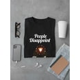 thumbnail image 3 of People Disappoint Pizza Is Eternal Food Lover Men Black T-Shirt, Male x-Large, 3 of 4