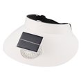 thumbnail image 2 of Ventilador Tapa Superior Vacía Verano Protección Solar Sombreado Sun Rotativo 3 Espacios (energía Solar) Blanco, 2 of 9