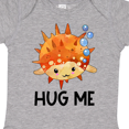 thumbnail image 4 of Inktastic Hug Me Cute Pufferfish with Bubbles Boys or Girls Baby Bodysuit, 4 of 5
