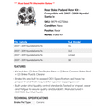 thumbnail image 2 of Rear Brake Pad and Rotor Kit - Compatible with 2007 - 2009 Hyundai Santa Fe 2008, 2 of 2