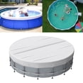 thumbnail image 5 of White 6/8/10/12/15/18FT 210D Courtyard Circular Pool Cover Furniture Cover, 5 of 7