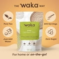 thumbnail image 5 of Waka Instant Green Tea Mix, Original - 100% Tea Leaves, No Additives, Unsweetened Tea Powder in Bulk Pouch – Easy Quick Hot and Iced Teas (4.5oz), 5 of 8