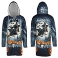 thumbnail image 3 of Happy Halloween Basset Hound Witch Pumpkins Bats All Over Print 3D Hooded Duffle Toggle Coat Bassets Dog Breed Lovers Gifts Idea - 13012, 3 of 6