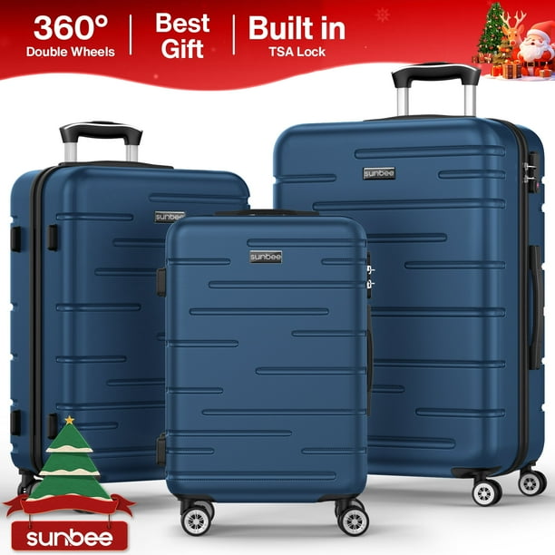 Lot De 3 Valises Rigides S, M, L - Serrure TSA Et 4 Roues - Neuves