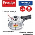 thumbnail image 2 of Prestige Deluxe Alpha Svachh Stainless Steel 2 Liter Handi Pressure Cooker, 2 of 6