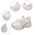 thumbnail image 6 of enyan Big Girls Sneakers Fashion Sneakers Breathable Lightweight Lace-up Running Walking Running Sneakers for Girls (Toddler/Little Kid/Big Kid) Orange,2, 6 of 7