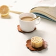 thumbnail image 6 of Durable Heat Resistant Wooden Coasters Kitchen Placemat Rosewood Kitchen Accessories Wood Pads Petal Coaster Coffee Mug Pad Tea Cup Mat, 6 of 8