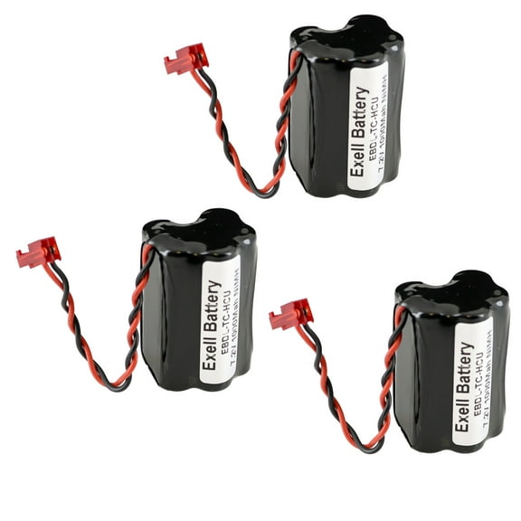 3x 7.2V NiMH 1000mAh Battery Pack Fits TimeLox TC HCU Communication Unit