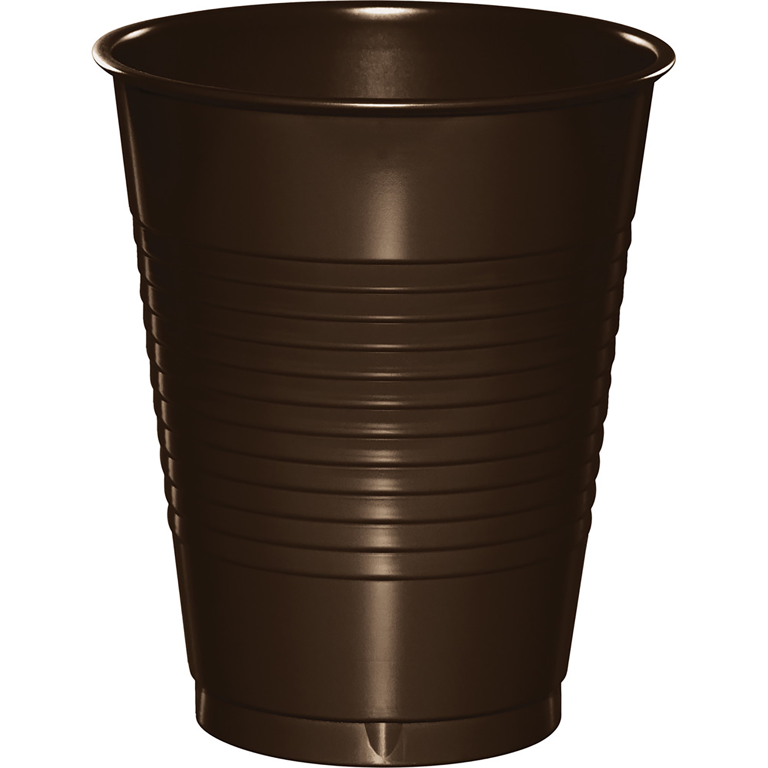 Chocolate Brown Plastic Cups, 20 pk