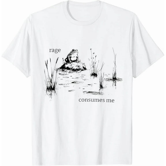 RARE Rage Consumes Me Frog Funny T-shirt