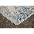 thumbnail image 5 of Signature Home Collection 2.5' x 10' Abstract-Style Rectangular Area Throw Rug Runner - Gray and, 5 of 6