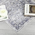 thumbnail image 3 of Garvee 2'x6' Vintage Persian Runner Rug Washable Boho Distressed Runner Rug Non-Slip Bedroom Rugs Soft Foldable Runners for Laundry Room, Blue Gray, 3 of 6