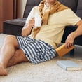 thumbnail image 2 of Daiia Anchors And Steering Wheel Mens Woven Stretch Pajama Short,Short Pajama Pants-Small, 2 of 7