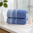 thumbnail image 6 of Hands Towels Large Cotton Towels Highly Absorbent And Softs Towels for Bathroom Hands Towels Face Towels Bath, Blue, 6 of 9