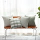 thumbnail image 1 of Fundas de Cojín Decorativas a Cuadros Verdes de 45X45 Cm | Decoración de Verano para Sofá y Silla | Material de Nailon Transpirable | Paquete de 1, 1 of 6