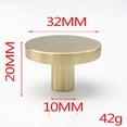 thumbnail image 1 of Perillas para gabinetes de latón cepillado, perillas doradas para cajones de tocador, para gabinetes, alacenas, baño, baño y cocina, juego de 10 (hongo), 32 * 20 mm, 1 of 1