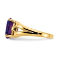 thumbnail image 3 of 14k 11x9mm Oval Amethyst ring in 14k Yellow Gold - Size 6, 3 of 3
