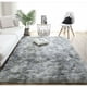 thumbnail image 1 of Alfombra de salón Laklulu, alfombra grande para dormitorio, alfombra peluda y esponjosa, lavable, alfombra suave para decoración del hogar (gris blanco, 160 x 200 cm), 1 of 5