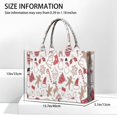 thumbnail image 3 of Large Capacity Tote Bag,White Christmas Cookie Pattern Handbag Fashion Luxury Tote Bag,15.7"x13"x 5.1" Inches,Laptop Compatible, 3 of 6