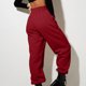 thumbnail image 3 of Gibobby Pantalones para mujer cintura alta para el frío Pantalones de chándal con forro polar para mujer, pantalones de chándal en la parte inferior(Rojo,M), 3 of 5