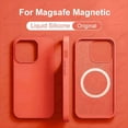 thumbnail image 2 of For Magsafe Original Magnetic Cases For iPhone 15 14 13 12 11 Pro Max Plus Wireless Charge Case Liquid Silicone Cover Accessory, 2 of 5