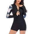 thumbnail image 1 of Traje de baño de una Pieza para Mujer Traje de Neopreno de Manga Larga para Mujer Traje de baño Atlético Surf Buceo Traje de baño con Cremallera Frontal Traje de baño Wanke, 1 of 4