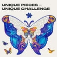 thumbnail image 3 of UNIDRAGON Intergalaxy Butterfly Wooden Jigsaw Puzzle M 199 Pieces, 3 of 8