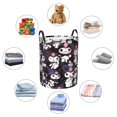 thumbnail image 5 of Large Laundry Basket with Handle, Kuromi and My Melody Collapsible Laundry Hamper, Dirty Clothes Storage Basket for Living Room, Bathroom, Bedroom, College Dorm, 5 of 7
