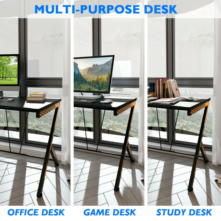 COSTWAY Bureau Gaming / Table pour Gamer 140 x 60 x 74 cm (L x l x