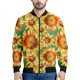 thumbnail image 4 of Chaqueta con cremallera y estampado 3D de girasoles para hombre, sudaderas con capucha y estampado floral de plantas, abrigos de gran tamaño de manga larga para la calle, 4 of 5