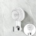 thumbnail image 2 of Harpily Hooks for Hanging Saving Suction Hook Wall Mounted Suction Hook Storage Hook Reusable Punch Strong Suction Cup Hook for Bathroom Kitchen Clear Grey One Size Multi-Color, 2 of 9
