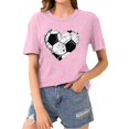 thumbnail image 5 of SDNall Heart Shaped Summer T-Shirts for Women 2024 Baseball Sport Printed T-Shirt with Round Neck and Short Sleeved Top (Sizes:S-3XL), 5 of 9