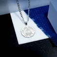 thumbnail image 4 of PicturesOnGold.com Saint Jude Scalloped Religious Medal - 1 inch Size of a Quarter -Solid 14K White Gold, 4 of 5