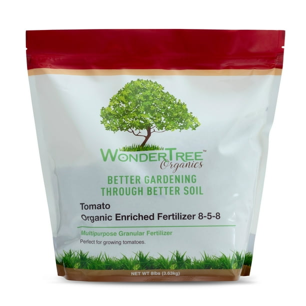 WonderTree Organics Tomato Organic Enriched Fertilizer, 858, 8 lbs