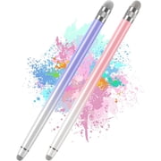 2PCS Stylus Pen for Touchscreen,High Sensitivity & Precision | Metal Barrel,Fiber Tip,No Charging,Compatible with iPhone iPad Android Microsoft Surface Nintendo Switch Touch Screen