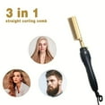 thumbnail image 5 of 2 in 1 Hot Comb Hair Straightener Flat Irons Straightening Brush Heating Comb Hair Straight Styler Hair Curler peigne chauffant, 5 of 6