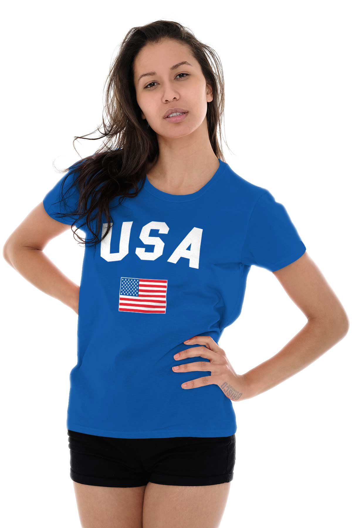 Flag Tees Shirts Tshirts For Womens USA United s Of America Soccer Team ...