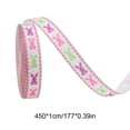 thumbnail image 3 of BAOPAI Easter Themed Ribbon with Egg and Bunny Checkered Patterns for Gift Wrapping Spring Holiday Decorations DIY Crafts Bows and Wreaths, 3 of 6