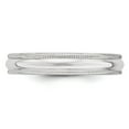 thumbnail image 3 of Primal Gold 14 Karat White Gold 4mm Milgrain Half Round Band Size 6.5, 3 of 6