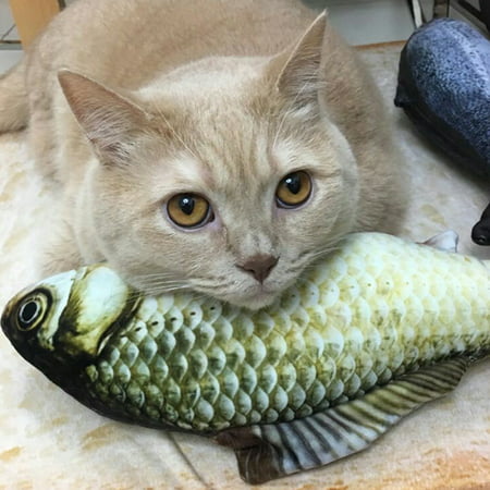 Catnip Cat Toy,Realistic Fish Shaped Cat Kitten Kicker Scratching Chewing