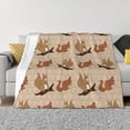 thumbnail image 1 of Fotbe Squirrel nut backgrounds Manta de Franela con Estampado, Manta Ultrasuave para Cama, Sofá, Auto, Hipoalergénica y Antibolitas-40"x30", 1 of 6
