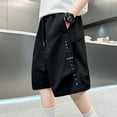 thumbnail image 4 of Glisme Little Boys Pants Solid Color Elastic Waist With Pockets Autumn Casual Boys Athletic Trousers, 4 of 6