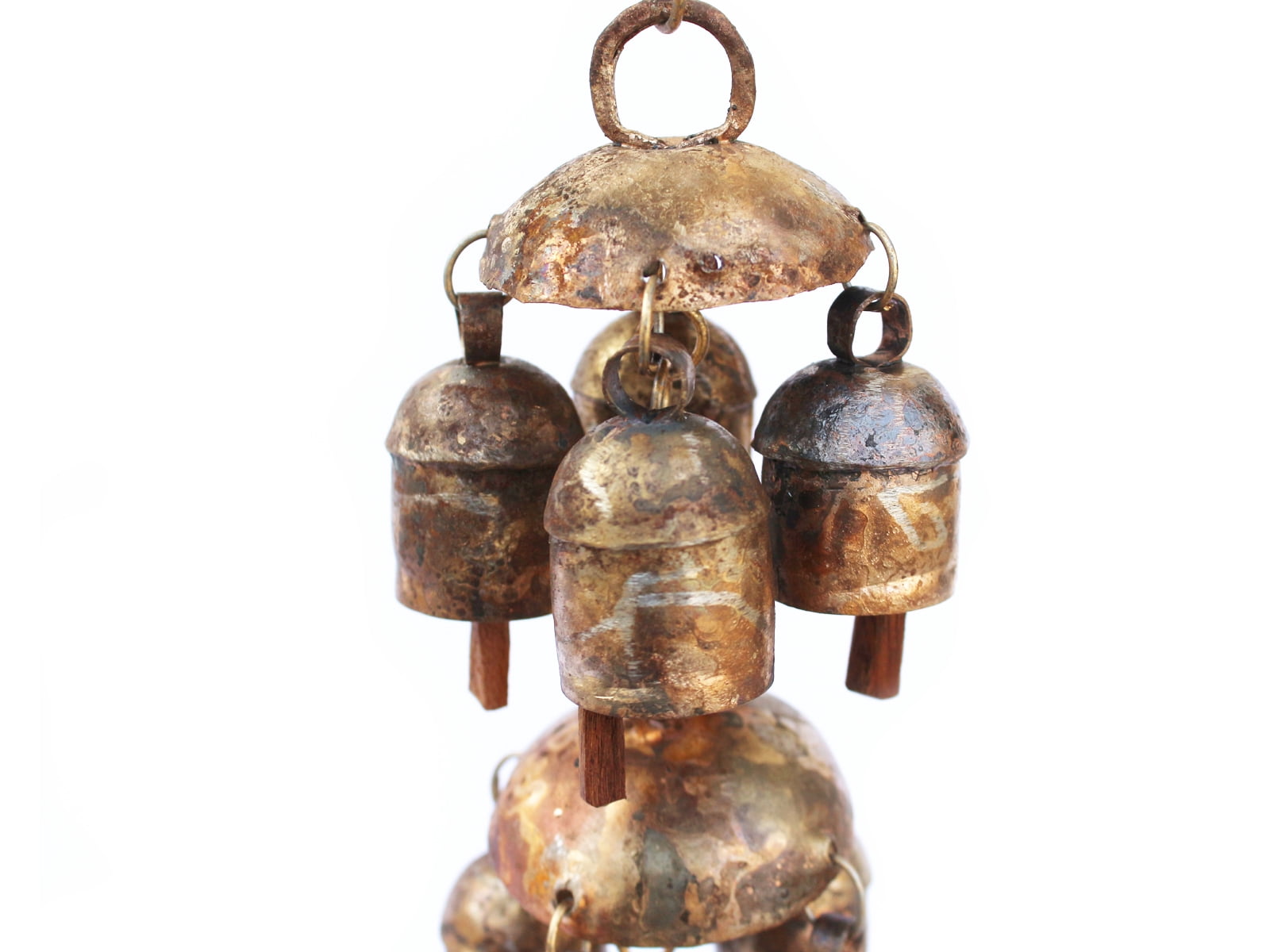 De Kulture Works Bell Metal Chandelier Wind Chime Hanging Bells for Home Garden Balcony Décor