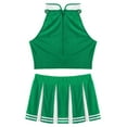 thumbnail image 4 of iEFiEL Women's School Uniform Costume Outfit Crop Top with Mini Pleated Skirt, 4 of 5